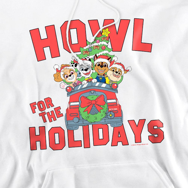Paw Patrol Herr Howl För Julhelgen Hoodie XL Vit White XL