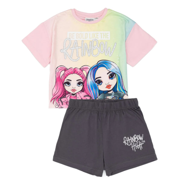 Rainbow High Girls Be Bold Short Pyjamas Set 6-7 Years Multicolo Multicoloured 6-7 Years