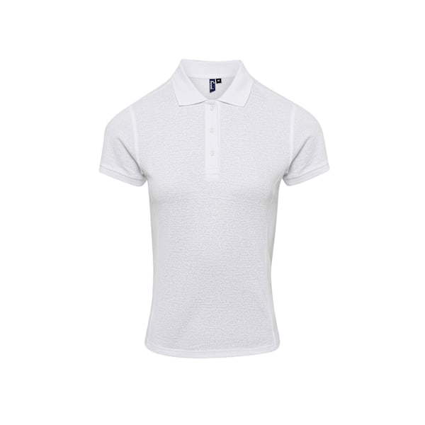 Premier Dam/Kvinnor Coolchecker Plus Piqu Polo Med CoolPlus White 2XL