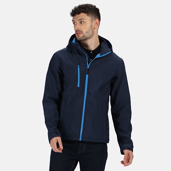 Regatta Herr Venturer 3-lagers membran softshelljacka M Marinblå Navy/French Blue M