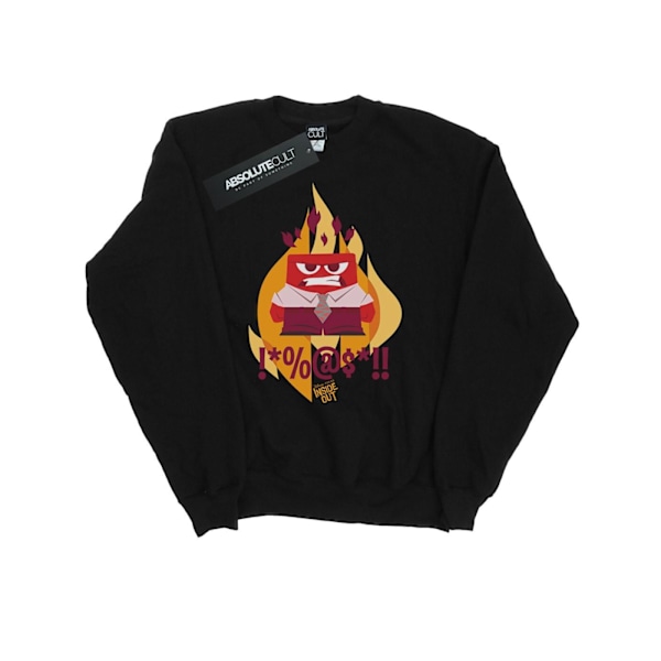 Disney Mens Inside Out Fired Up Sweatshirt S Svart Black S