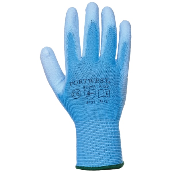 Portwest PU palmbelagda handskar (A120) / Arbetskläder (förpackning om 2) XL Blue XL