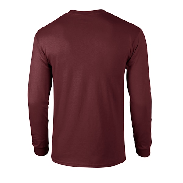 Gildan Unisex Vuxen Ultra Plain Bomull Långärmad T-shirt S M Maroon S