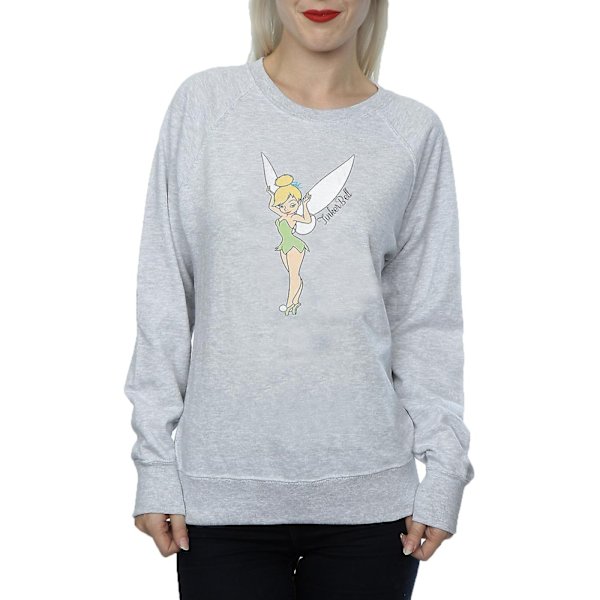 Tinkerbell Dam Klassisk Sweatshirt S Heather Grey Heather Grey S