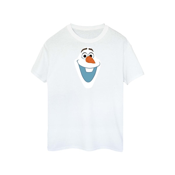 Disney Dam/Kvinnor Frozen Olaf Ansikte Bomull T-shirt XL Vit White XL