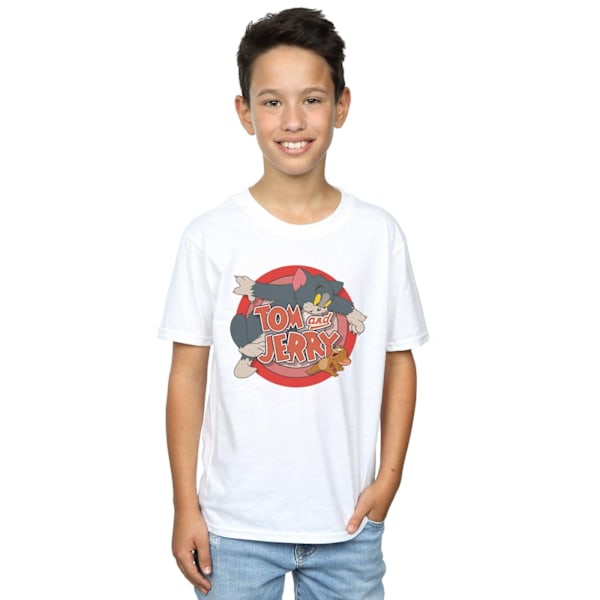 Tom och Jerry Boys Classic Catch Bomull T-shirt 9-11 år Vit White 9-11 Years