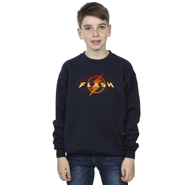 DC Comics Boys The Flash Red Lightning Sweatshirt 7-8 år Nav Navy Blue 7-8 Years