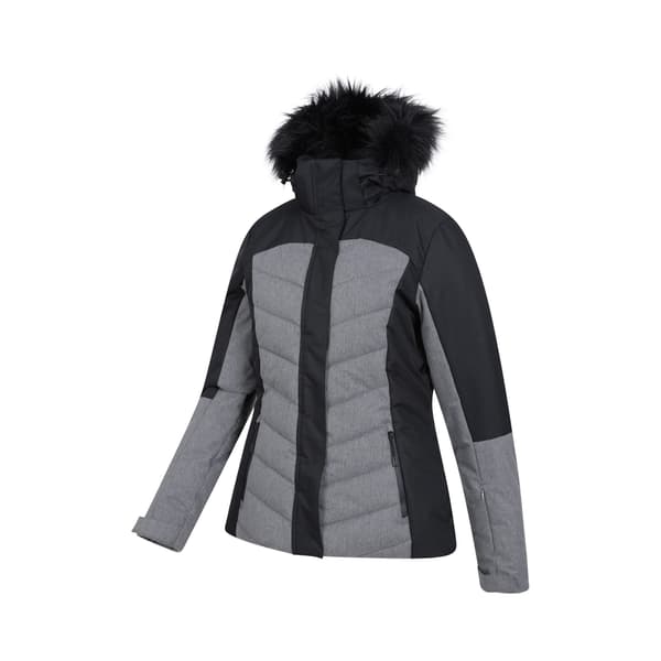 Mountain Warehouse Dam/Damer Pyrenees II Vadderad Skidjacka Black 14 UK