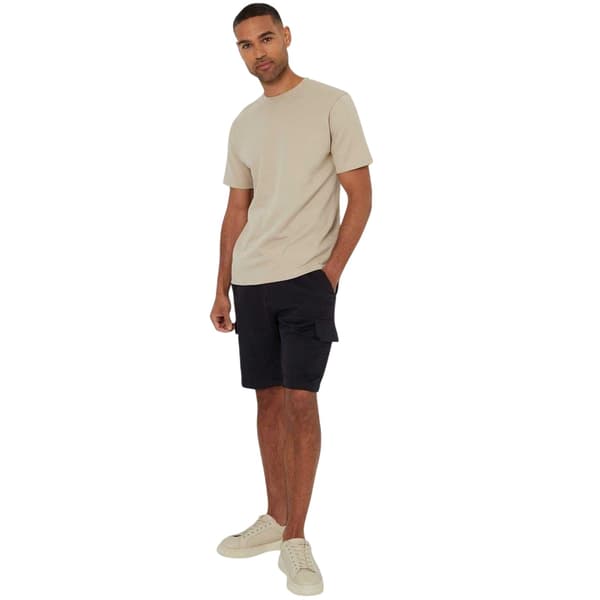 Threadbare Herr Texturerad Rundhalsad Regular T-shirt S Stone Stone S