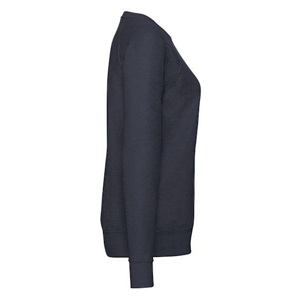 Fruit of the Loom Dam/Damer Lättvikts Raglantröja med Dam/Damer Passform Deep Navy 8 UK