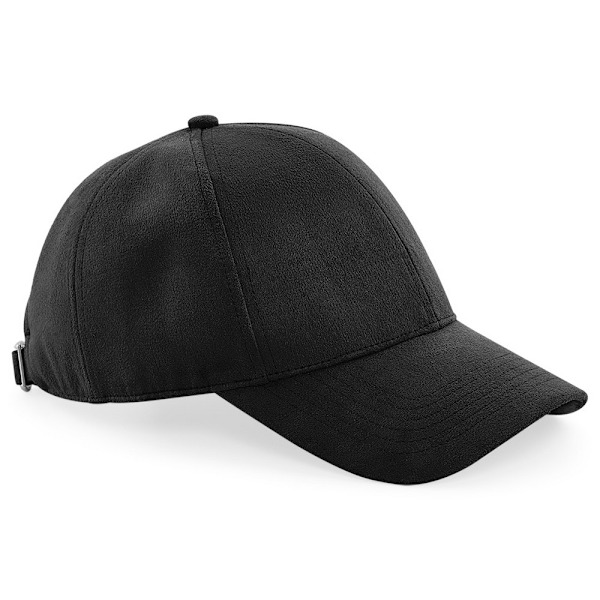 Beechfield Unisex Faux Suede Cap (2-pack) One size Svart Black One size