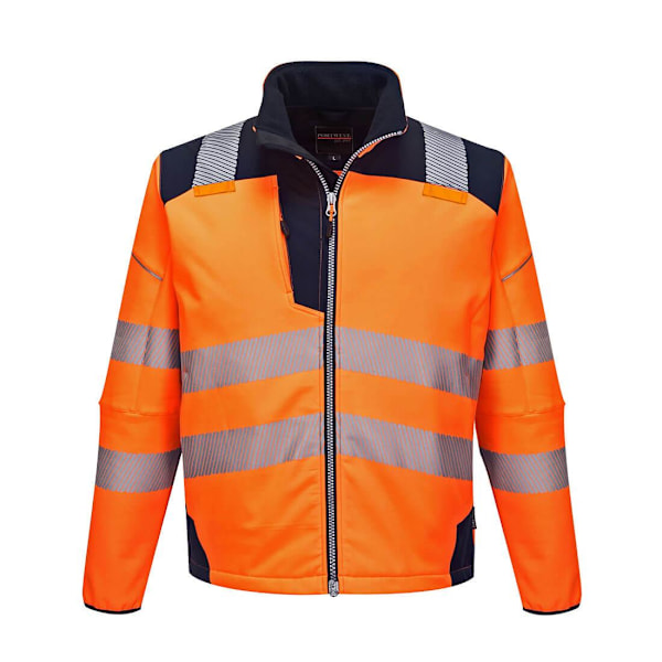 Portwest Herr PW3 Varseljacka Soft Shell 4XL Orange/Marinblå Orange/Navy 4XL