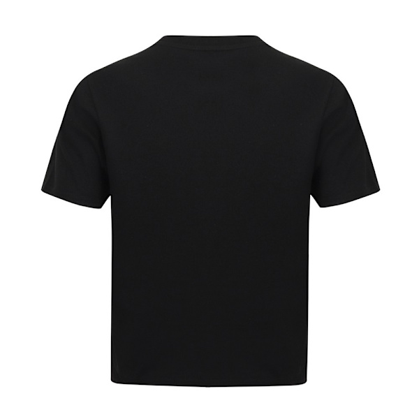 SF Dam/Dam Boxy Crop T-Shirt XXS Svart Black XXS
