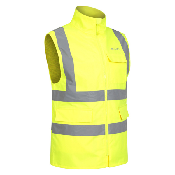 Mountain Warehouse Unisex Vattentät Arbetsväst med Hög Synlighet L Gul Yellow L