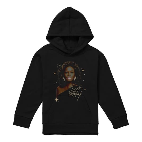 Whitney Houston Barn/Barn Graffiti Star Pullover Hoodie 7- Athletic Heather 7-8 Years