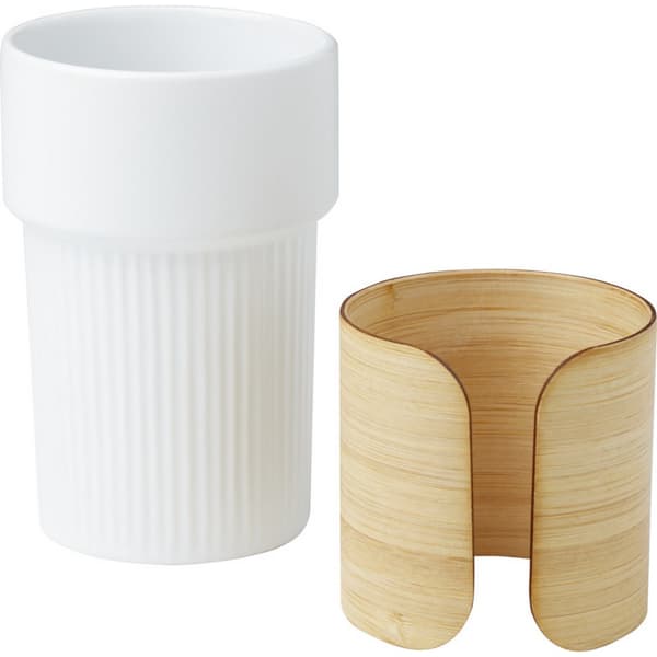 Fika Bambusärm 340ml Mugg En Storlek Vit White One Size
