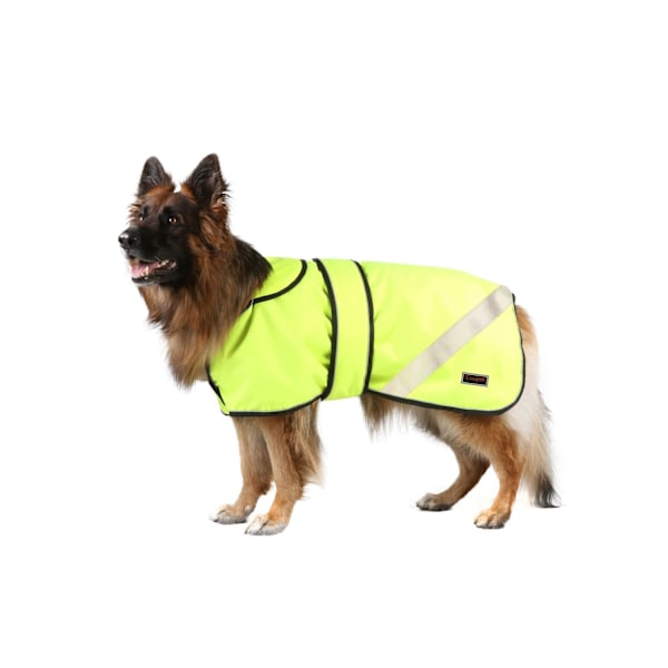 Firefoot 2 i 1 Vattentätt Reflex Täcke för Hund 76cm Fluorescerande Fluorescent Yellow 76cm