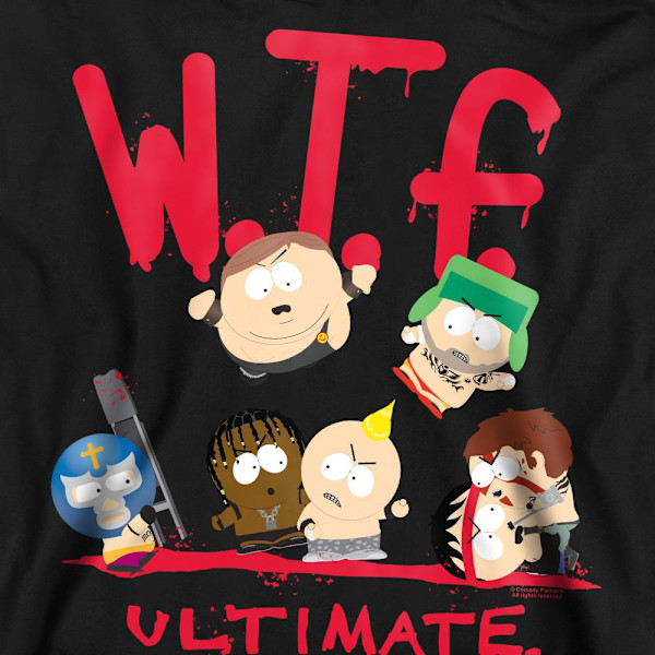 South Park Unisex Vuxen WTF Ultimate Smackdown Sweatshirt L Svart Black L