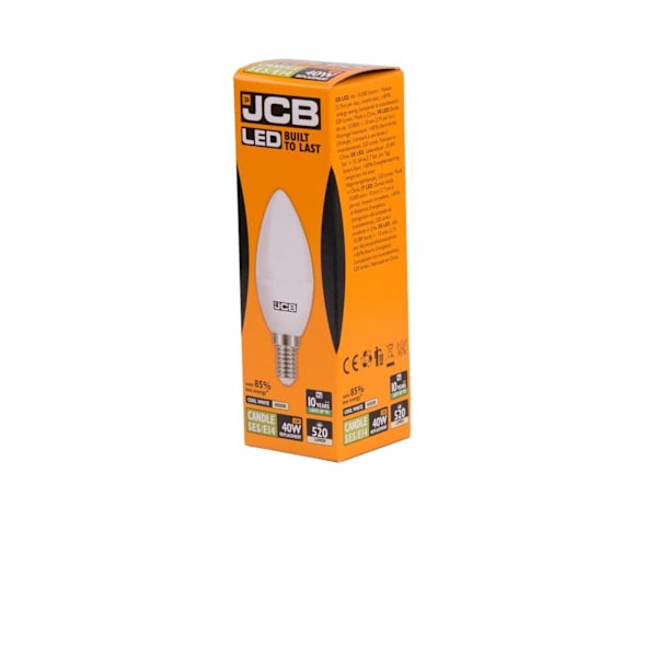 JCB LED C37 E14 Ljuskälla 6w Kallt Vit Cool White 6w