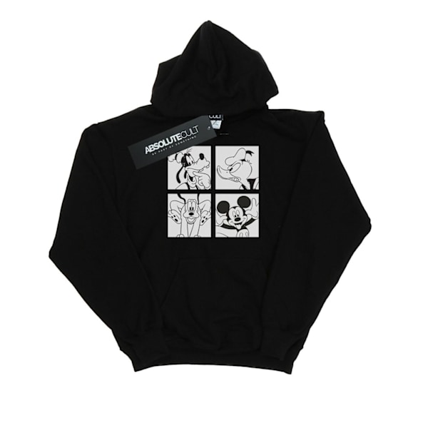 Disney Herr Mickey, Donald, Goofy Och Pluto Boxad Hoodie XL Bla Black XL