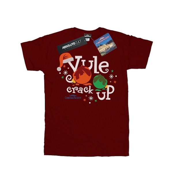 National Lampoon's Christmas Vacation Boys Yule Crack Up T-Shirt Burgundy 5-6 Years