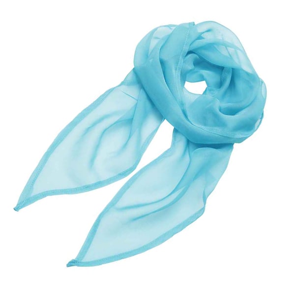 Premier Unisex Vuxen Färger Chiffong Scarf En Storlek Turkos Turquoise One Size
