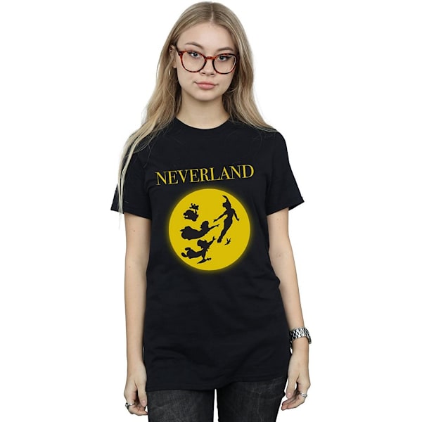 Peter Pan Dam/Kvinnor Måne Bomull T-shirt S Svart Black S