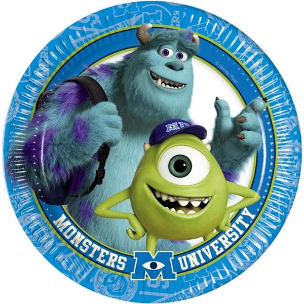Monsters University Tryckta Festtallrikar One Size Blå/Grön/Vit Blue/Green/White One Size