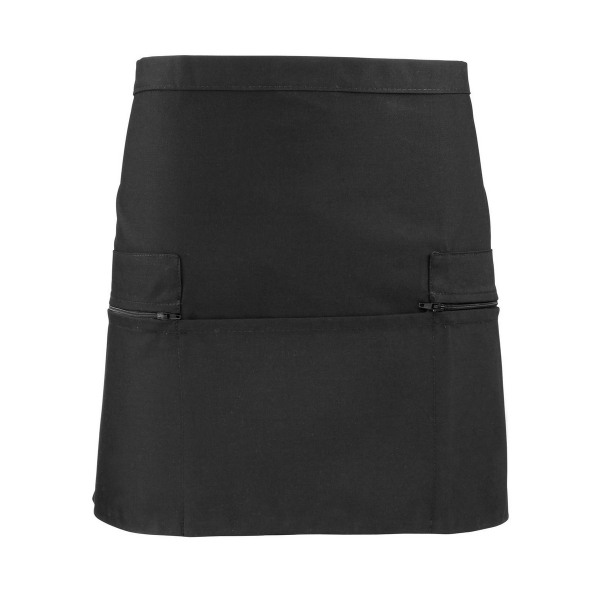 Premier unisex midjeförkläde för vuxna i en one size svart Black One Size