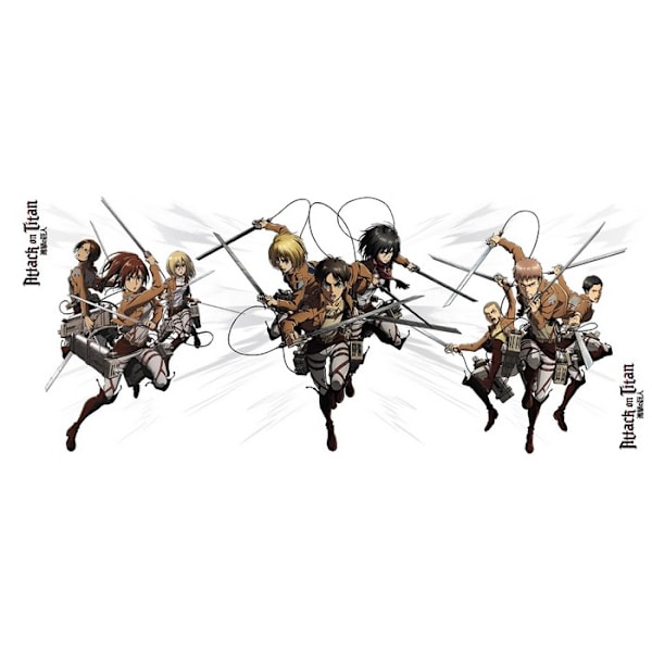 Attack on Titan Mug En Storlek Vit White One Size
