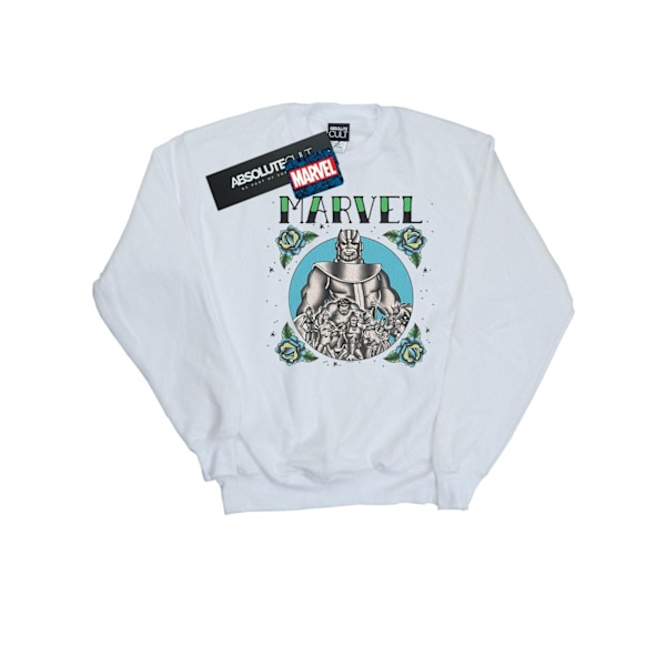 Marvel Mens Avengers Group Tattoo Sweatshirt 5XL Vit White 5XL