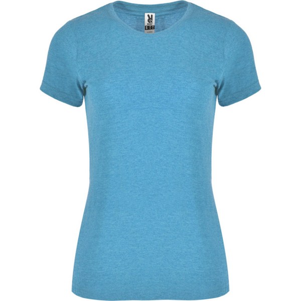 Roly Dam T-shirt med korta ärmar, Fox Heather, Storlek M, Turkos Turquoise M