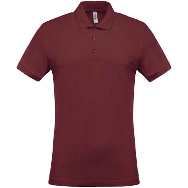 Kariban Herr Pique Poloshirt XXL Vinröd Wine XXL