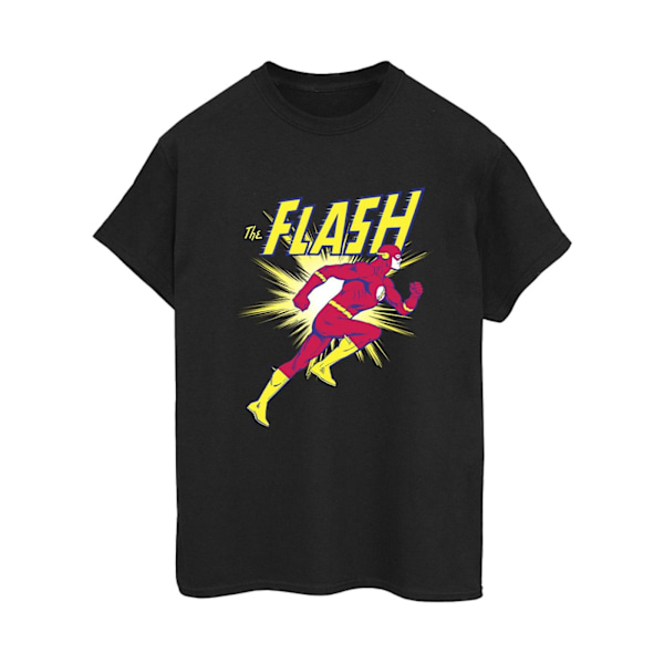 DC Comics Dam/Damer The Flash Running Bomull Boyfriend T-Sh Black M