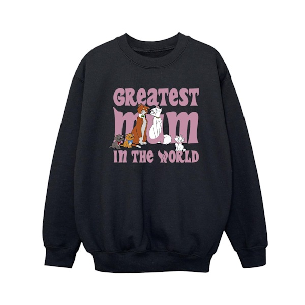 Disney Boys The Aristocats Greatest Mum Sweatshirt 7-8 år Blå Black 7-8 Years