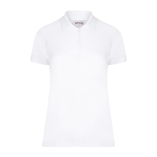 Casual Classic Dam/Kvinna Polo M Vit White M