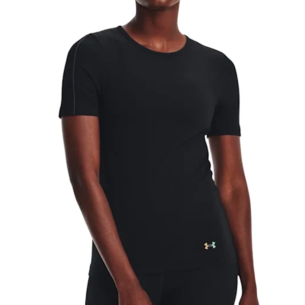 Under Armour Dam/Flickor Rush Seamless T-Shirt 12 UK Svart Black 12 UK