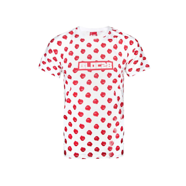 Bloc 28 Herr Fist Mönster Disney T-shirt S Röd/Vit Red/White S
