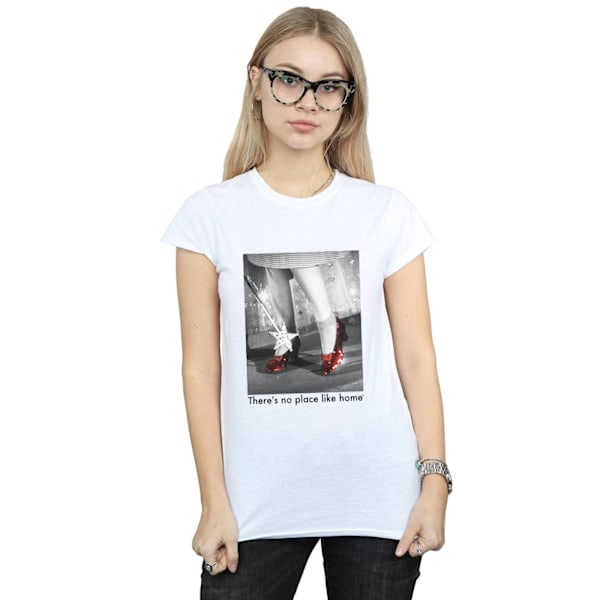 Trollkarlen från Oz Dam/Dam Ruby Slippers Foto Bomull T-shirt White XL