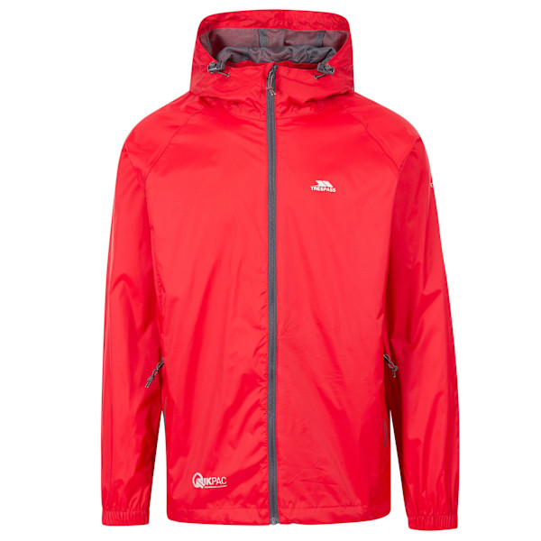 Trespass Unisex Vuxen Qikpac Vattentät Jacka XS Röd Red XS