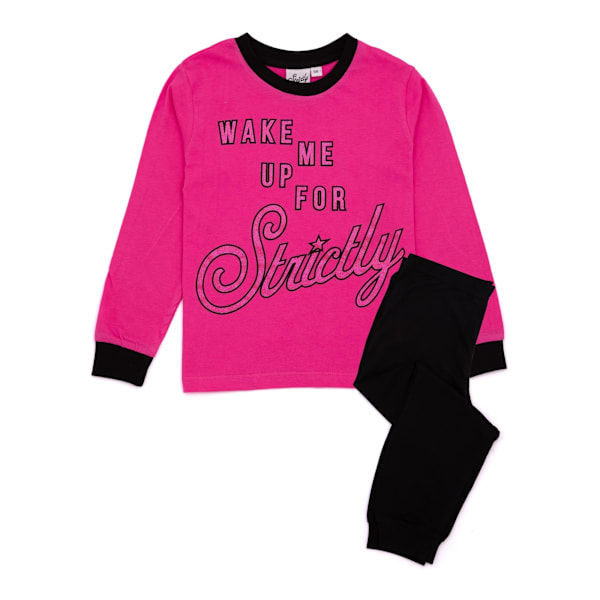 Strictly Come Dancing Girls Wake Me Up Lång Pyjamas Set 3-4 År Pink/Black 3-4 Years