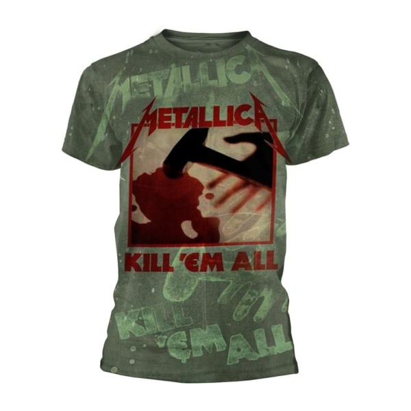 Metallica Unisex Vuxen Kill Em All T-shirt M Grön Green M