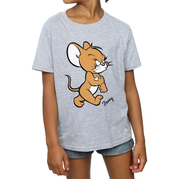 Tom och Jerry Girls Mouse Bomull T-shirt 12-13 år Sport Grå Sports Grey 12-13 Years