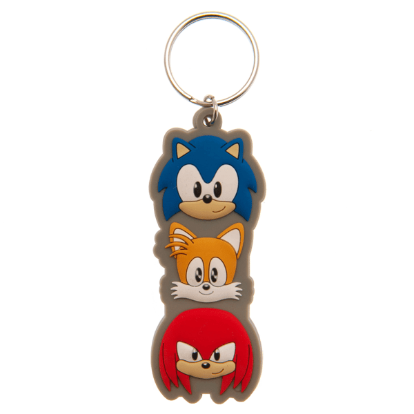 Sonic The Hedgehog PVC Nyckelring One Size Grå/Röd/Orange/Blå Grey/Red/Orange/Blue One Size