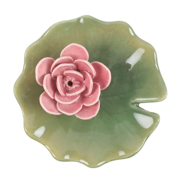 Something Different Lily pad Prydnadsskål One Size Rosa/Grön Pink/Green One Size