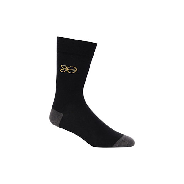 Crosshatch Mens Regaline Crew Socks (5-pack) One Size Black Black One Size