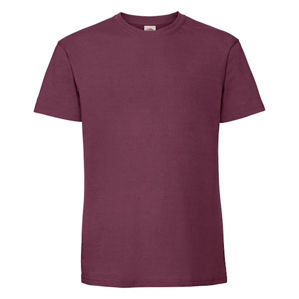 Fruit Of The Loom Herr T-shirt i ringspun premium, 3XL, Bourgogne Burgundy 3XL