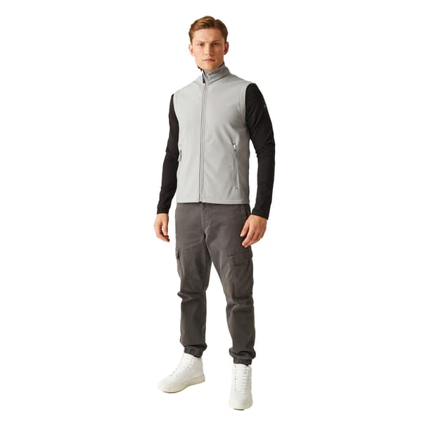 Regatta Herr Ascender Softshell 2-lagers värmeväst L Mineral G Mineral Grey/Black L