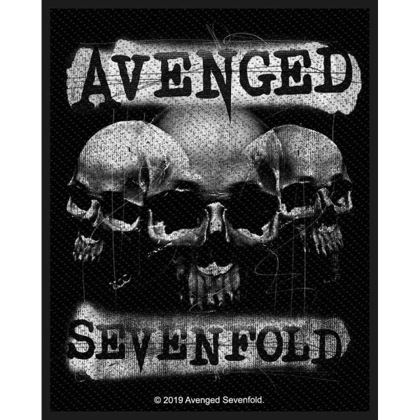 Avenged Sevenfold Skulls Patch One Size Svart/Grå Black/Grey One Size