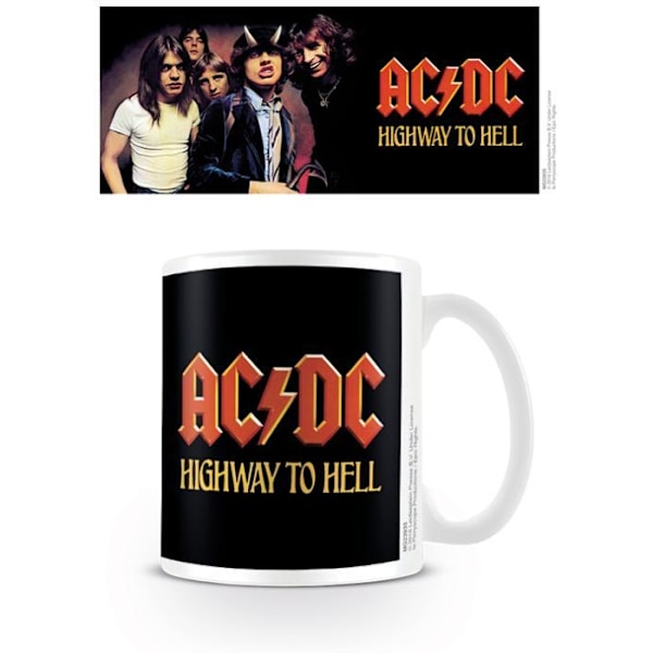 AC/DC Highway To Hell Mugg En Storlek Vit/Svart/Röd White/Black/Red One Size